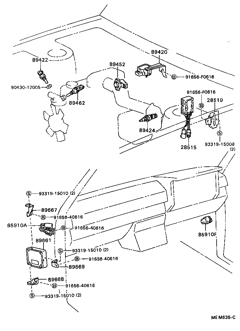 89420-35040 SENSOR ASSY, VACUUM product image