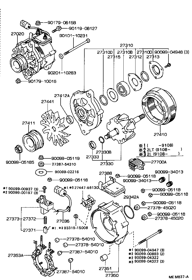 27060-04010 ALTERNATOR ASSY product image