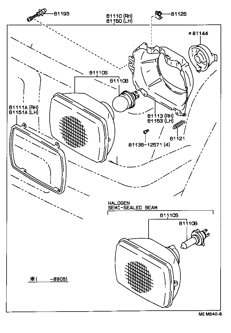 81110-04040 HEADLAMP ASSY, RH product image