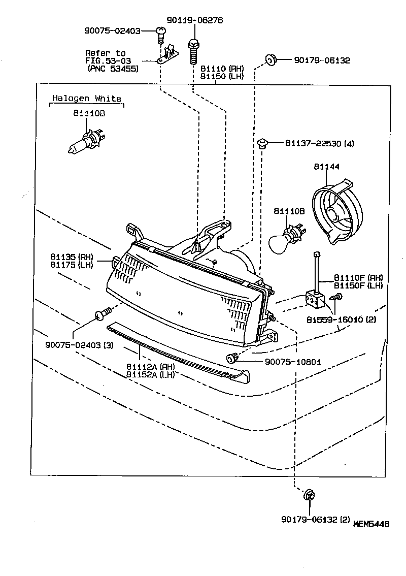 81160-1E070 HEADLAMP ASSY, LH product image