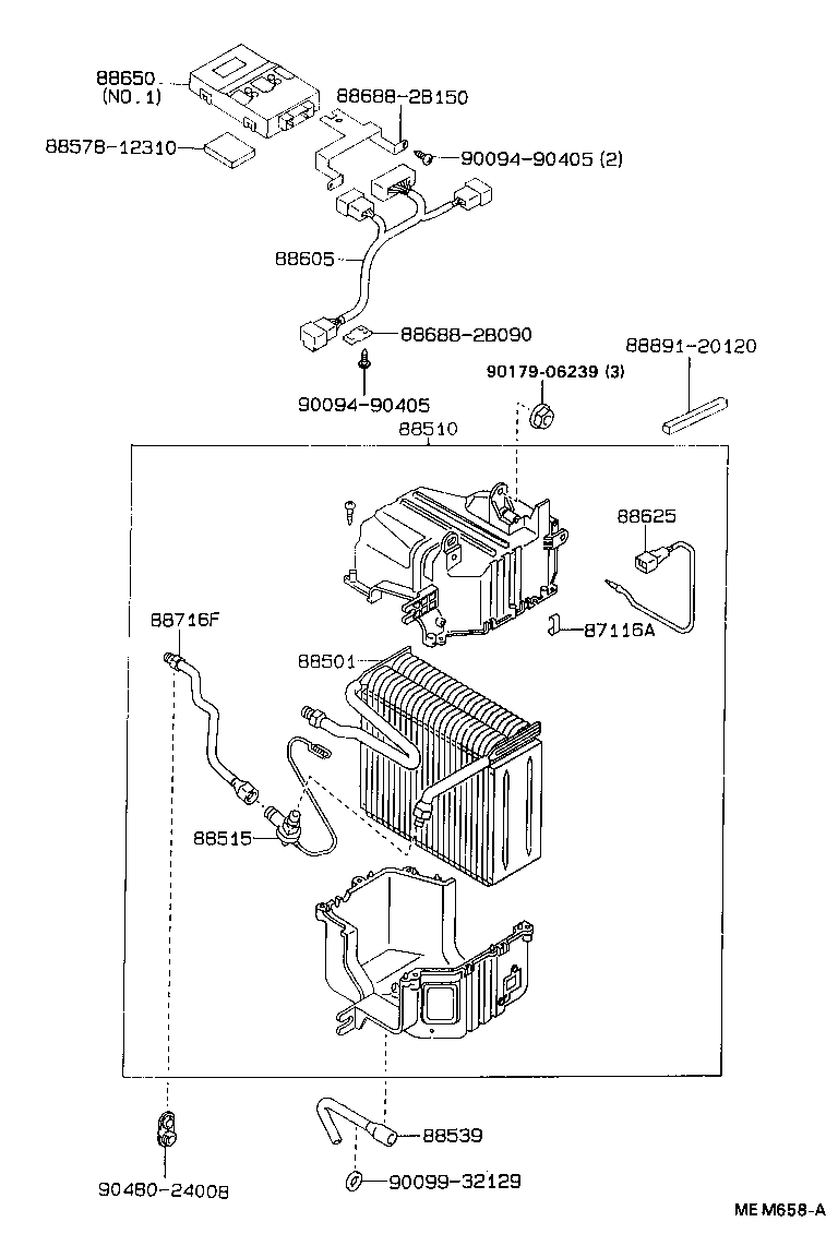 88605-2B030 HARNESS SUB-ASSY, COOLER WIRING, NO.1 product image