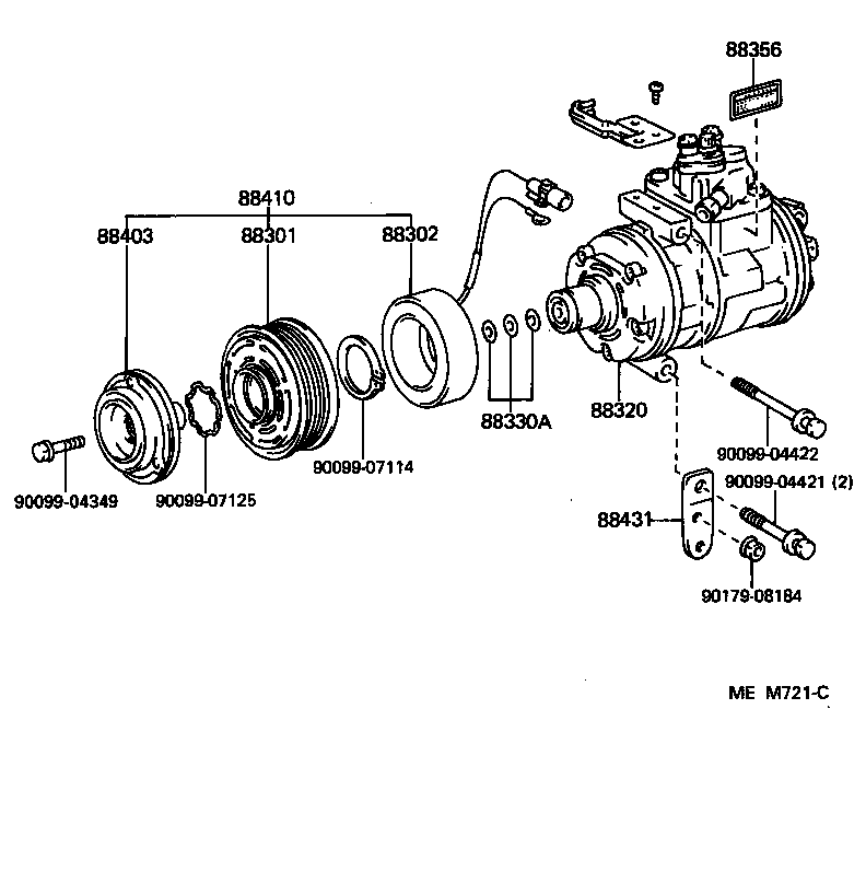 Toyota 88341-30010 PLATE SUB-ASSY, VALVE