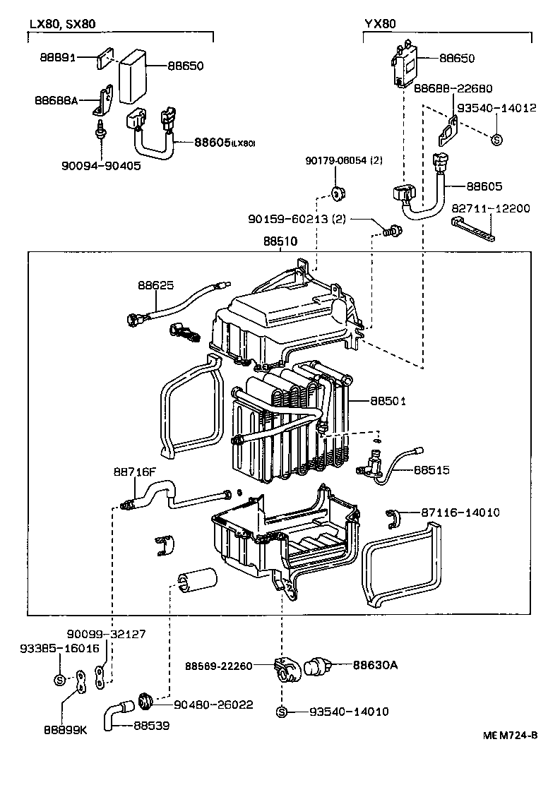 88515-22120 VALVE, COOLER EXPANSION product image