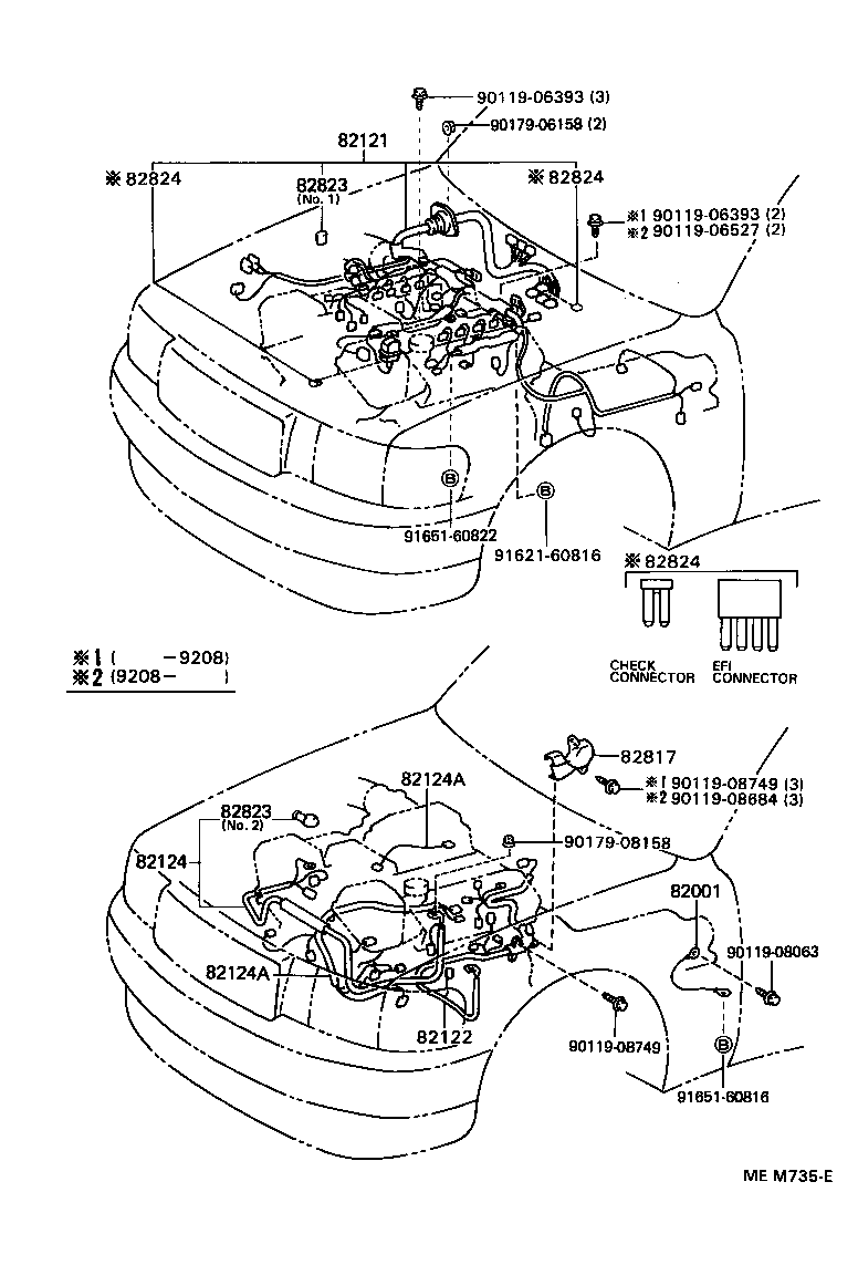 Toyota 82161-50331 WIRE, FLOOR