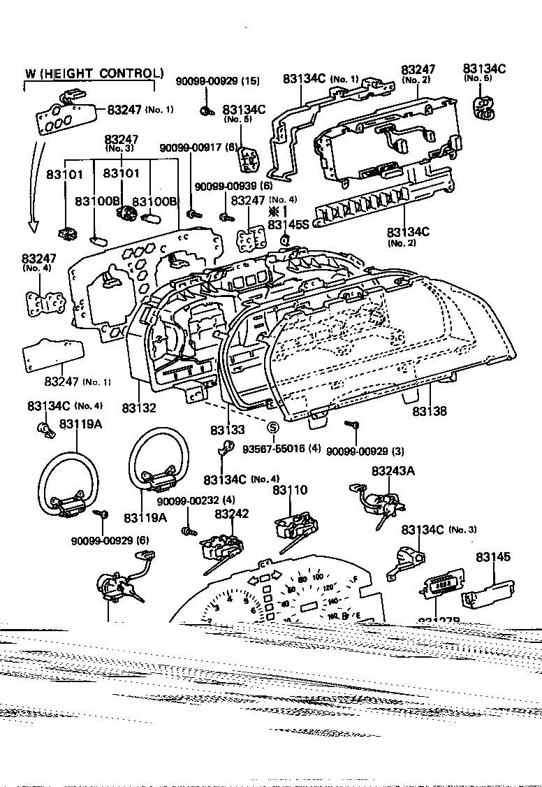 Toyota 83181-50010 SENSOR, SPEEDOMETER