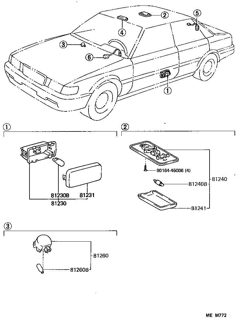 81260-32040-01 LAMP ASSY, MAP product image