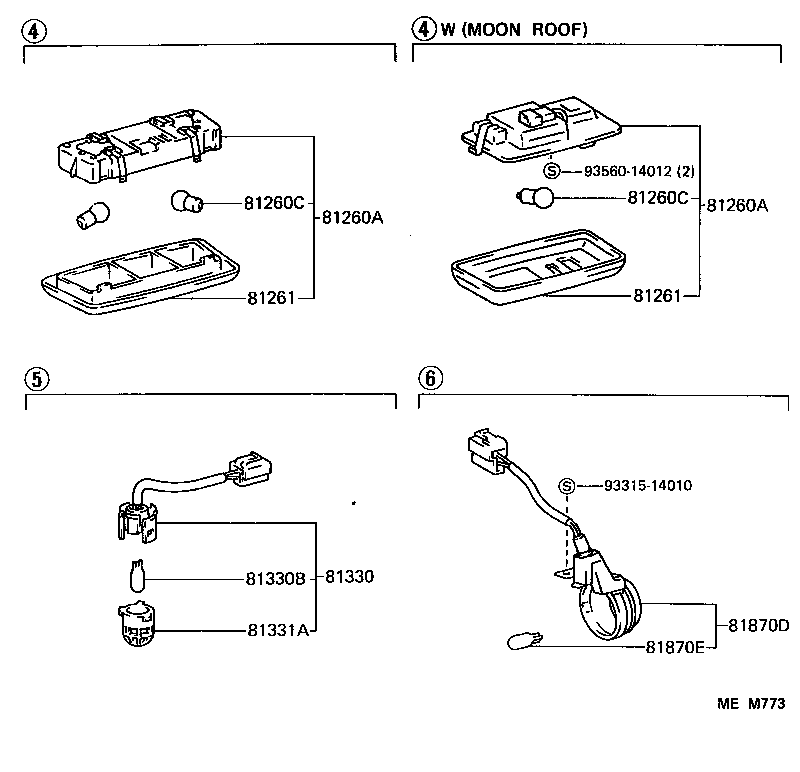 81260-32040-01 LAMP ASSY, MAP product image