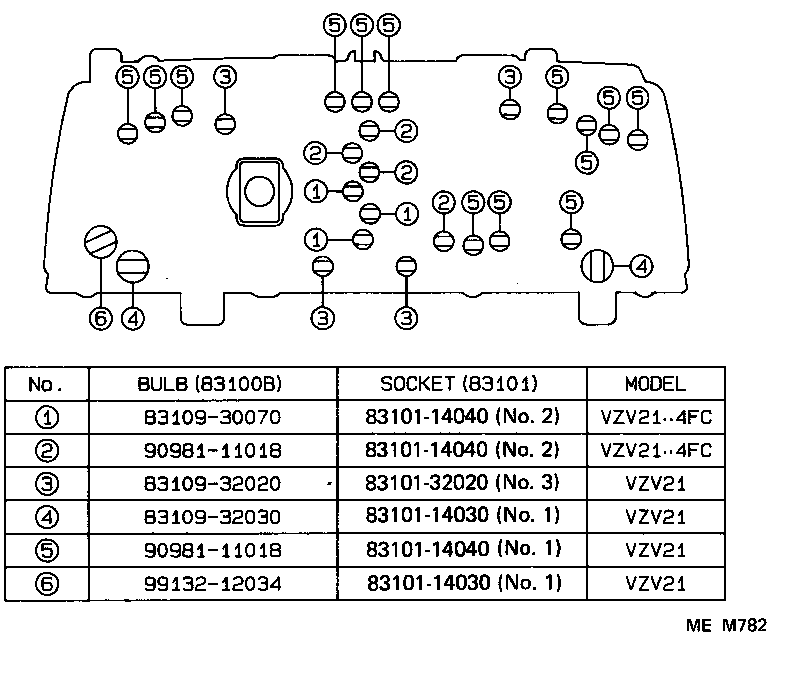 83138-32110 GLASS, COMBINATION METER product image