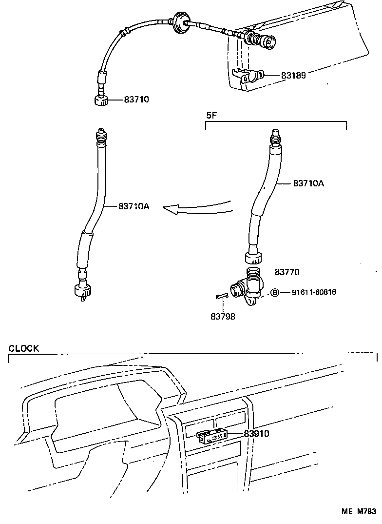 83138-32110 GLASS, COMBINATION METER product image