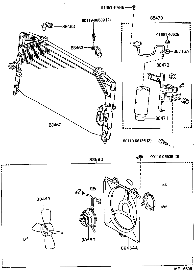 88717-32340 PIPE, COOLER REFRIGERANT SUCTION, A product image