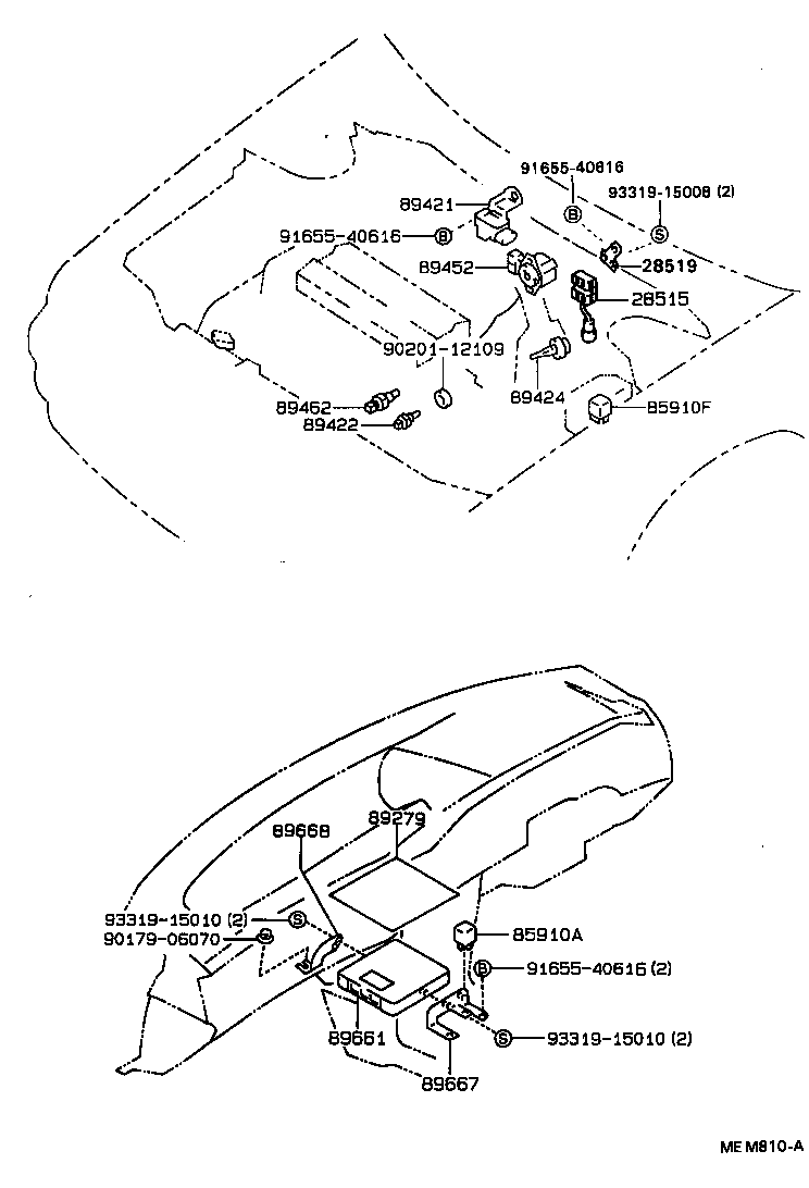 89661-12170 COMPUTER, ENGINE CONTROL product image