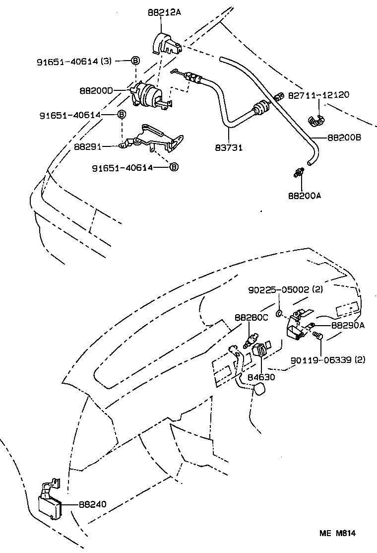 90447-04102 HOSE, CRUISE CONTROL VACUUM product image
