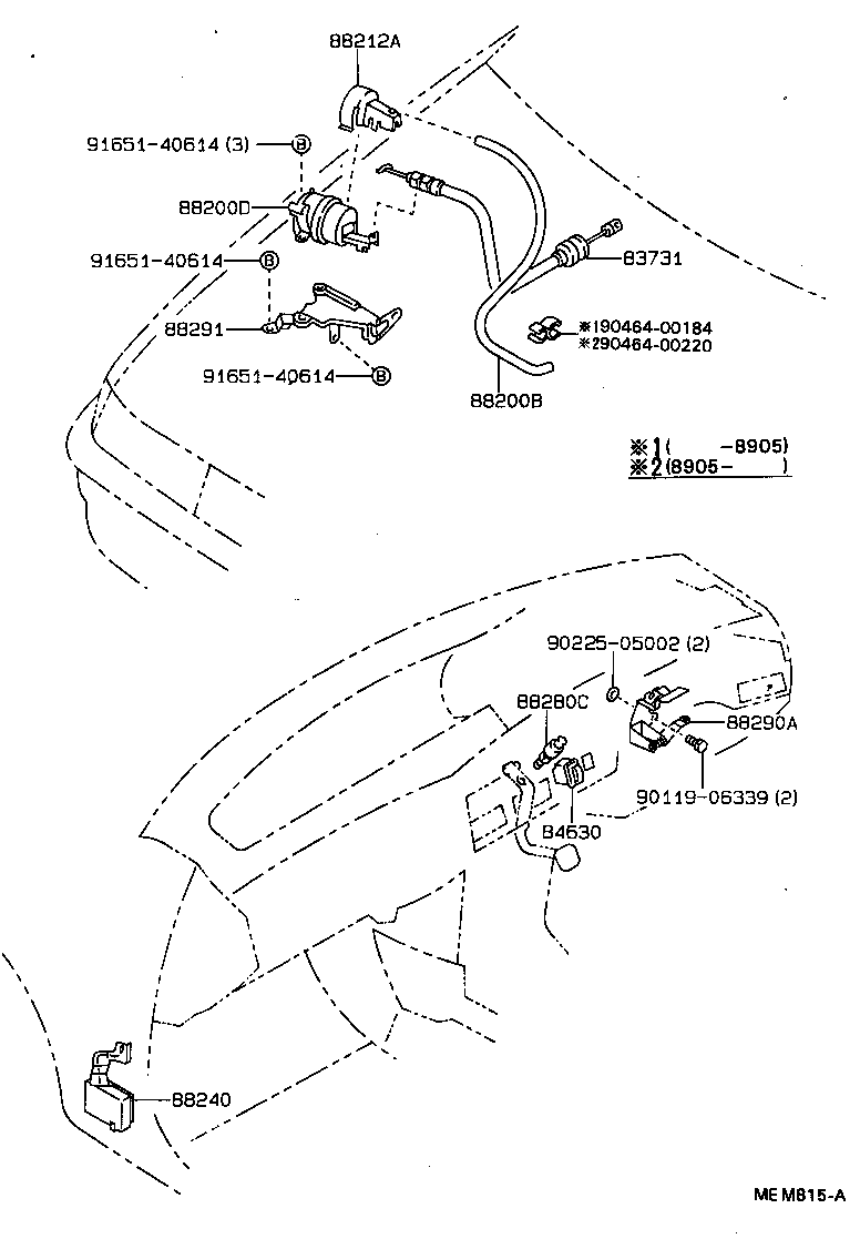 90447-04102 HOSE, CRUISE CONTROL VACUUM product image