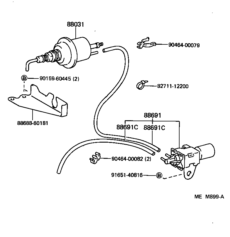 88648-90K02 WIRING, COOLER, NO.1 product image