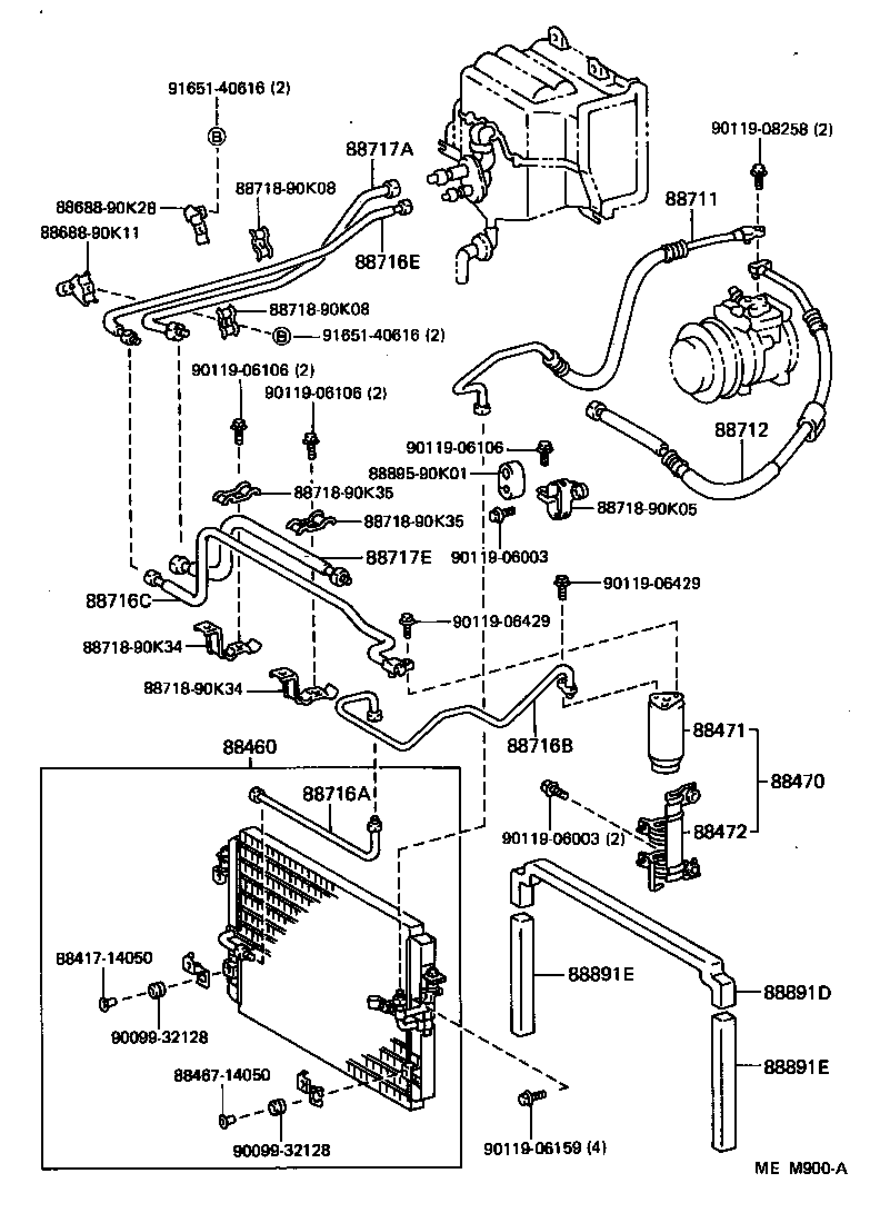 88460-90K00 CONDENSER ASSY, COOLER product image