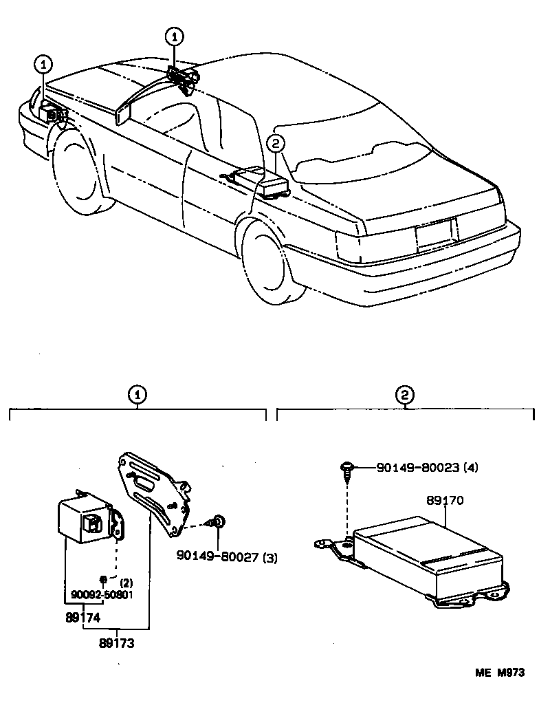 89170-30010 SENSOR ASSY, AIR BAG product image