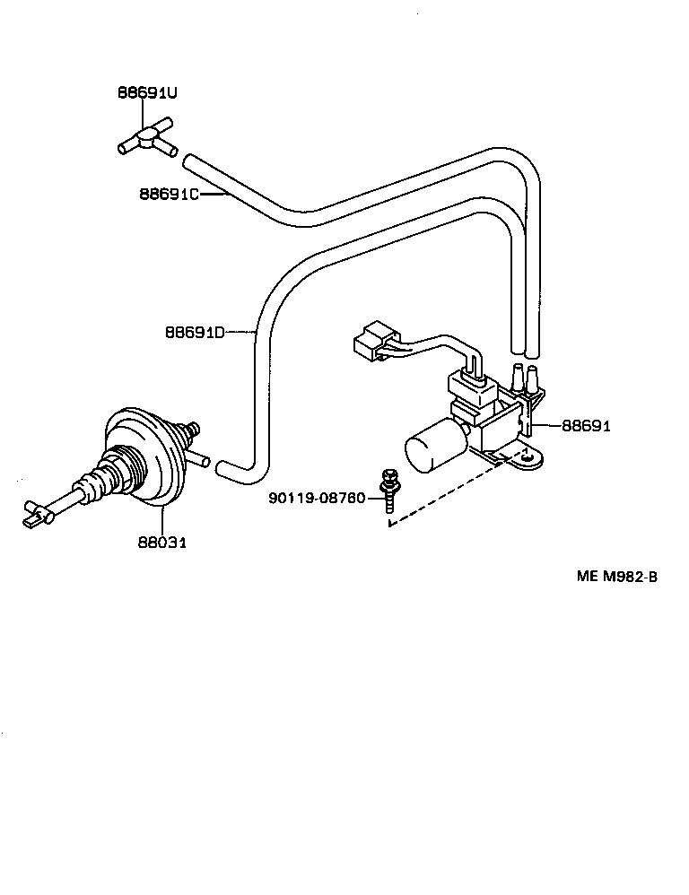 88690-30760 VALVE, MAGNET (FOR IDLE UP DEVICE) product image