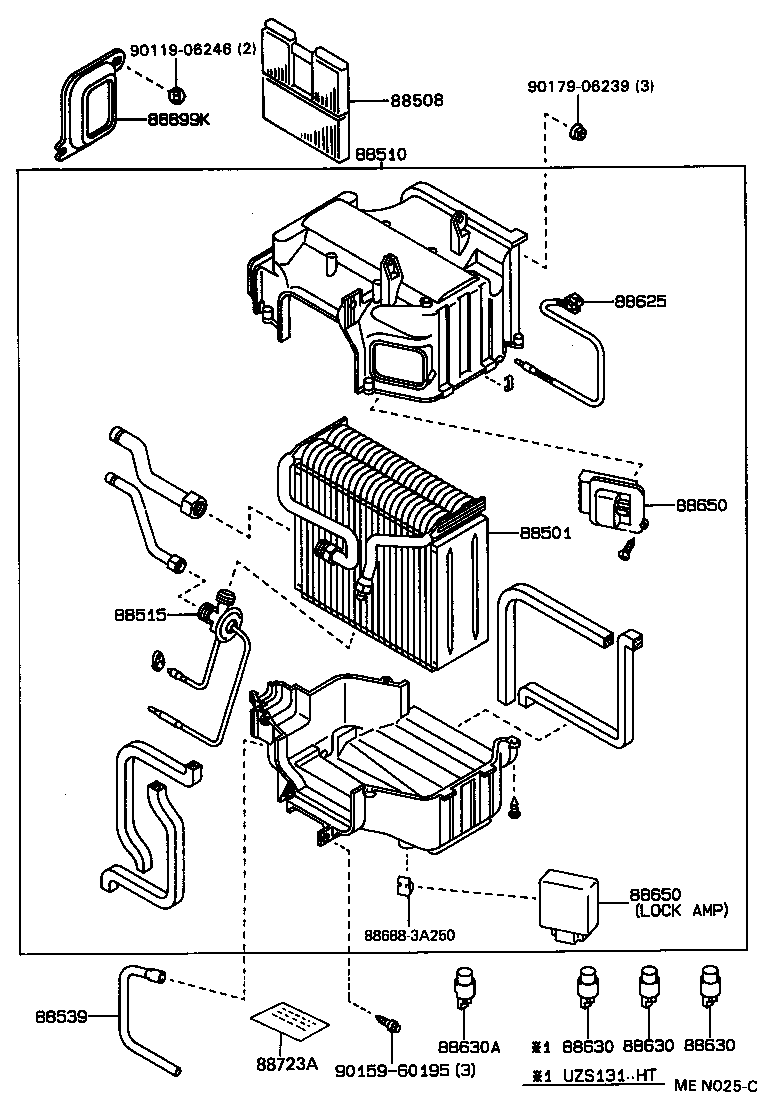 87106-30160 SERVO SUB-ASSY, DAMPER, NO.1 product image