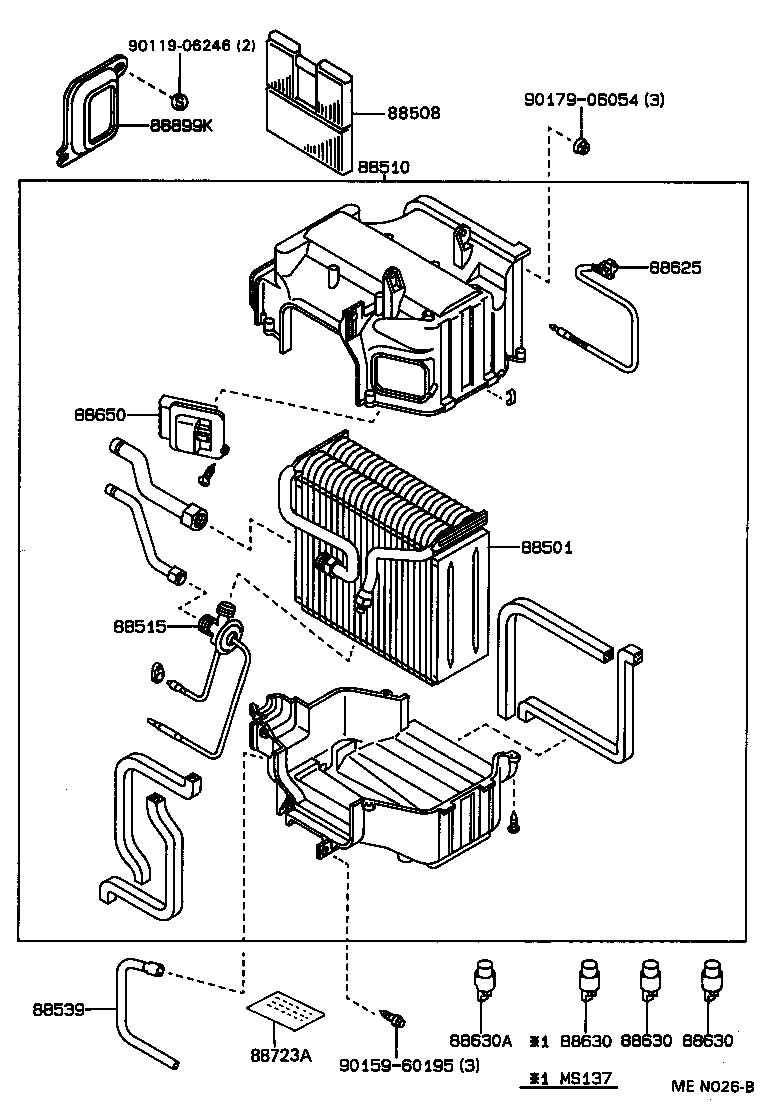 87106-30160 SERVO SUB-ASSY, DAMPER, NO.1 product image