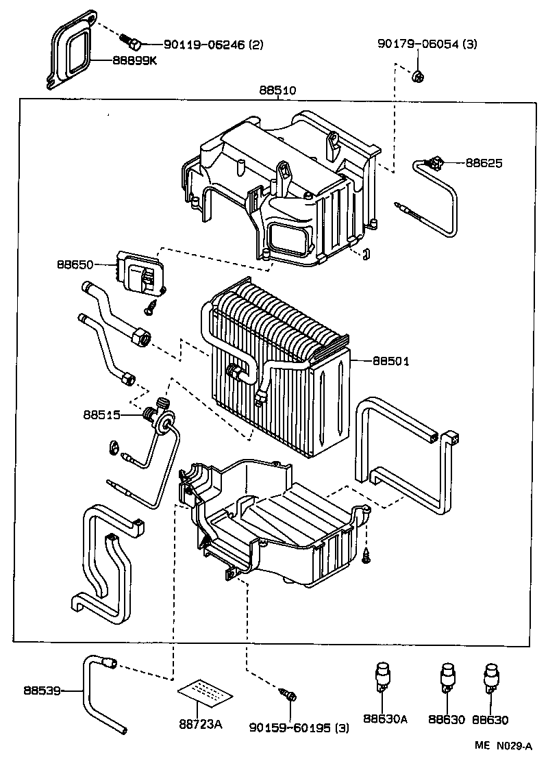 88515-30340 VALVE, COOLER EXPANSION product image