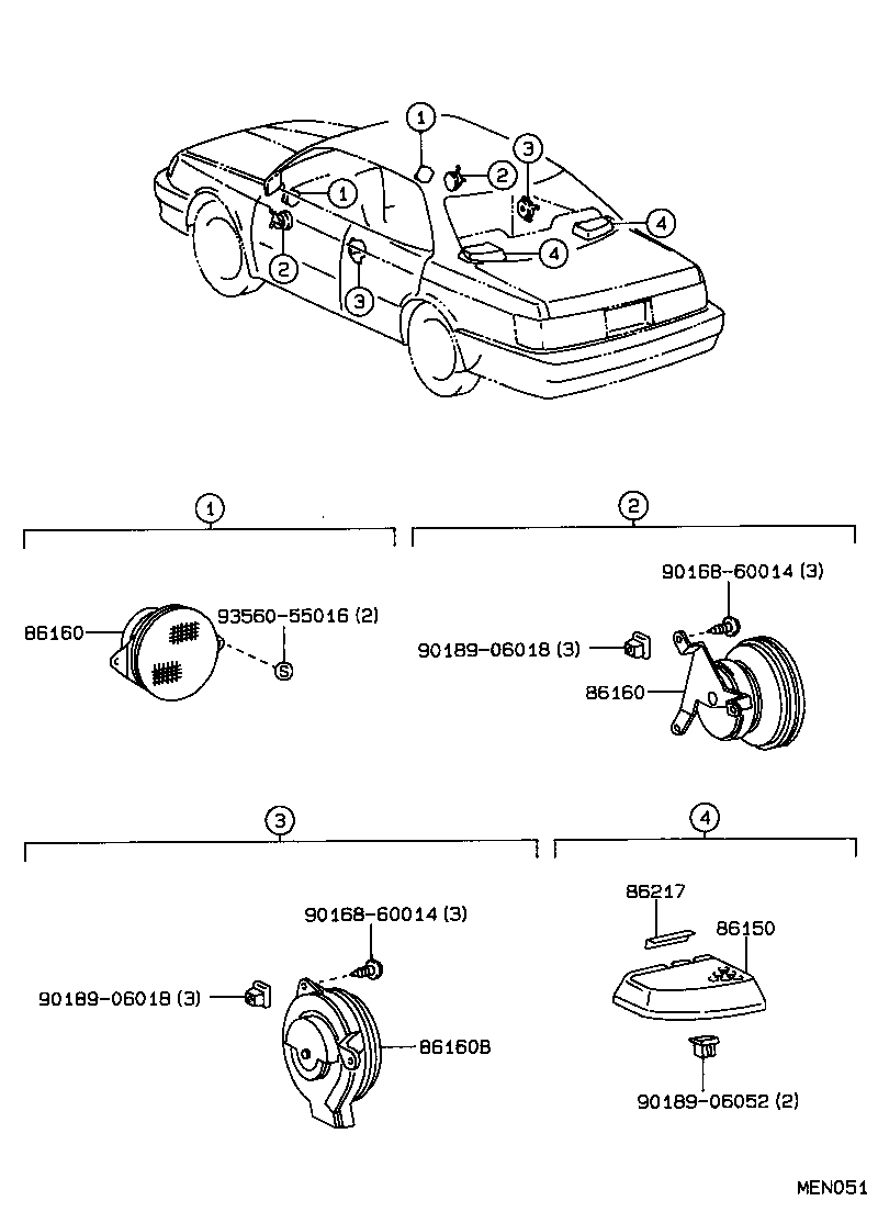 86160-30310 SPEAKER ASSY, REAR product image