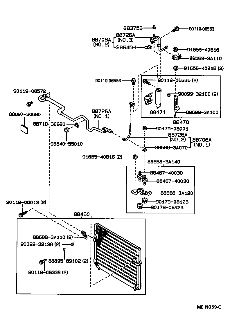 88470-30490 RECEIVER & DRYER ASSY, COOLER product image