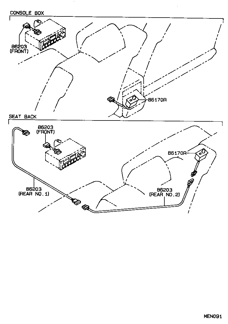 86212-30110 BRACKET, RADIO, NO.2 product image