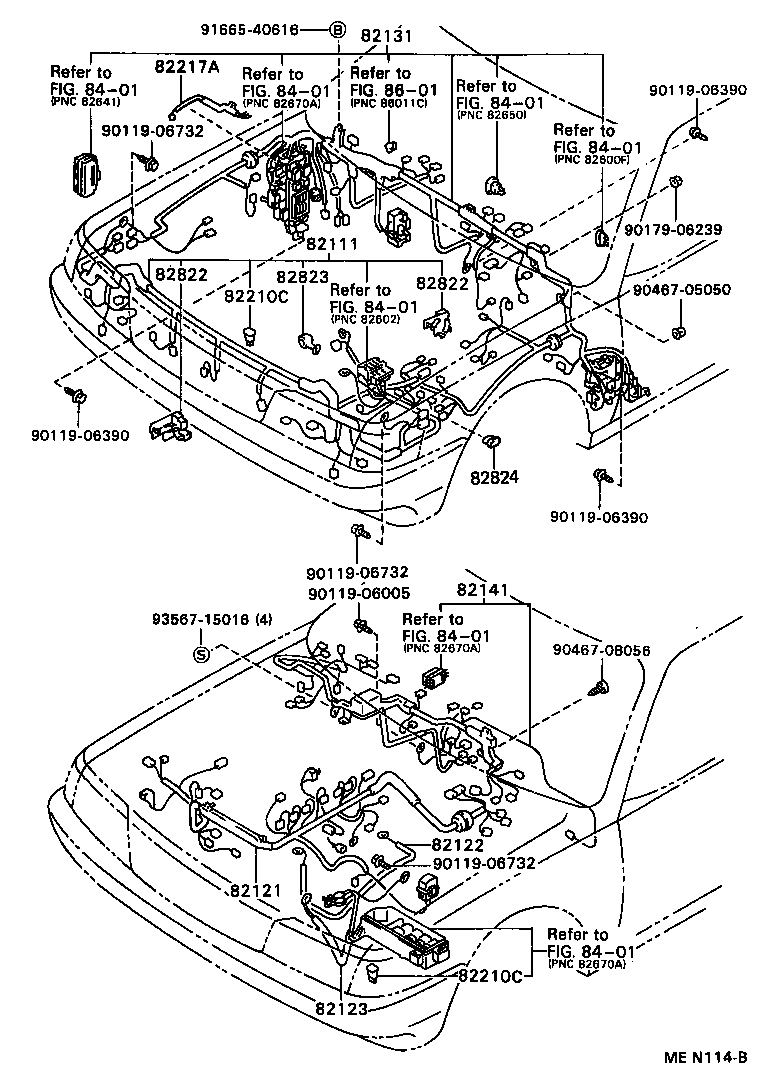82122-22150 WIRE, ENGINE, NO.2 product image