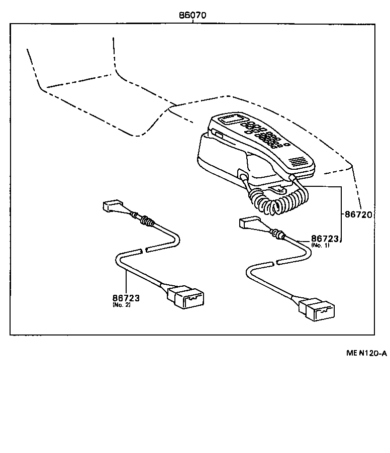 86712-22020 WIRE, TELEPHONE product image