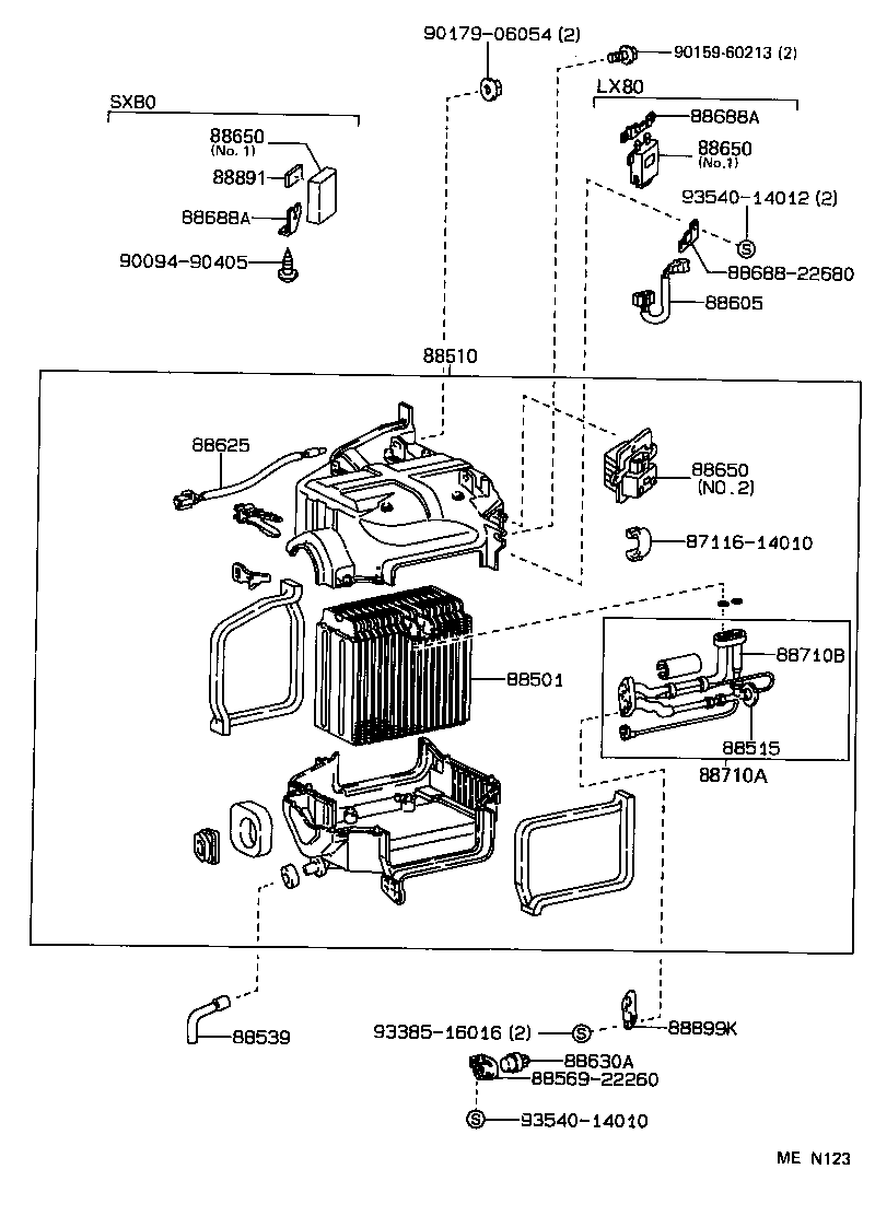 88515-22120 VALVE, COOLER EXPANSION product image