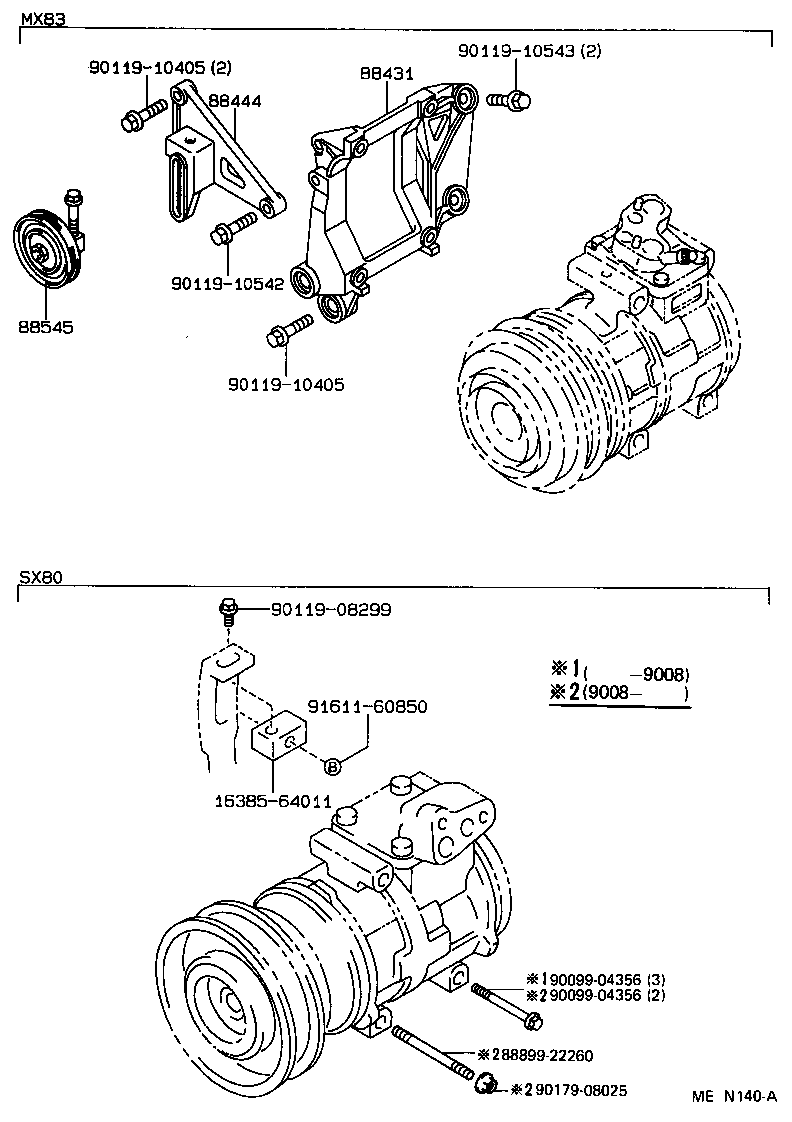 88411-22170 STATOR SUB-ASSY, MAGNET CLUTCH product image
