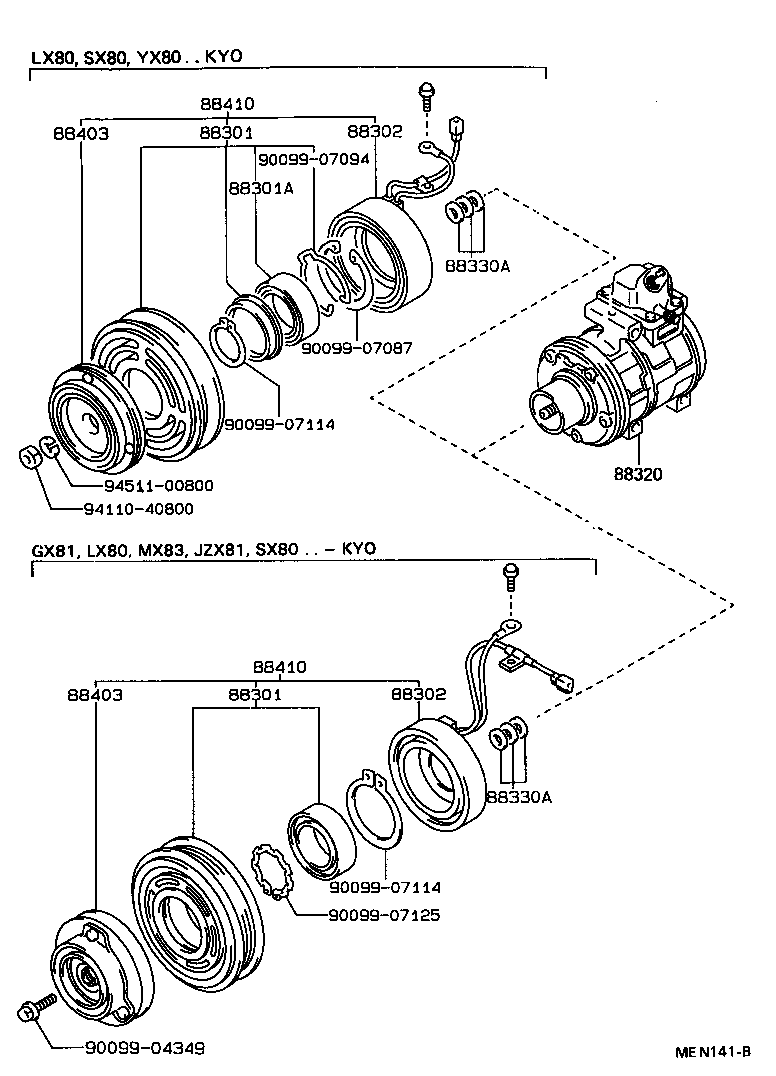 88411-22170 STATOR SUB-ASSY, MAGNET CLUTCH product image
