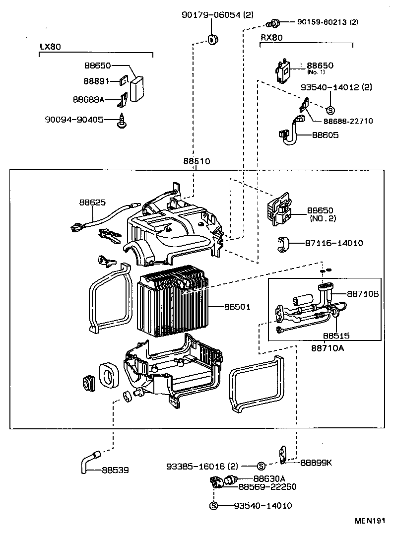 88515-22091 VALVE, COOLER EXPANSION product image