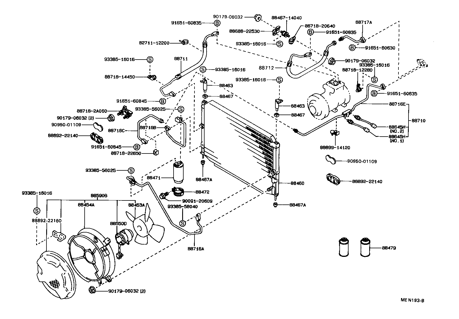 88720-22141 HOSE & ACCESSORY, AIR CONDITIONER product image