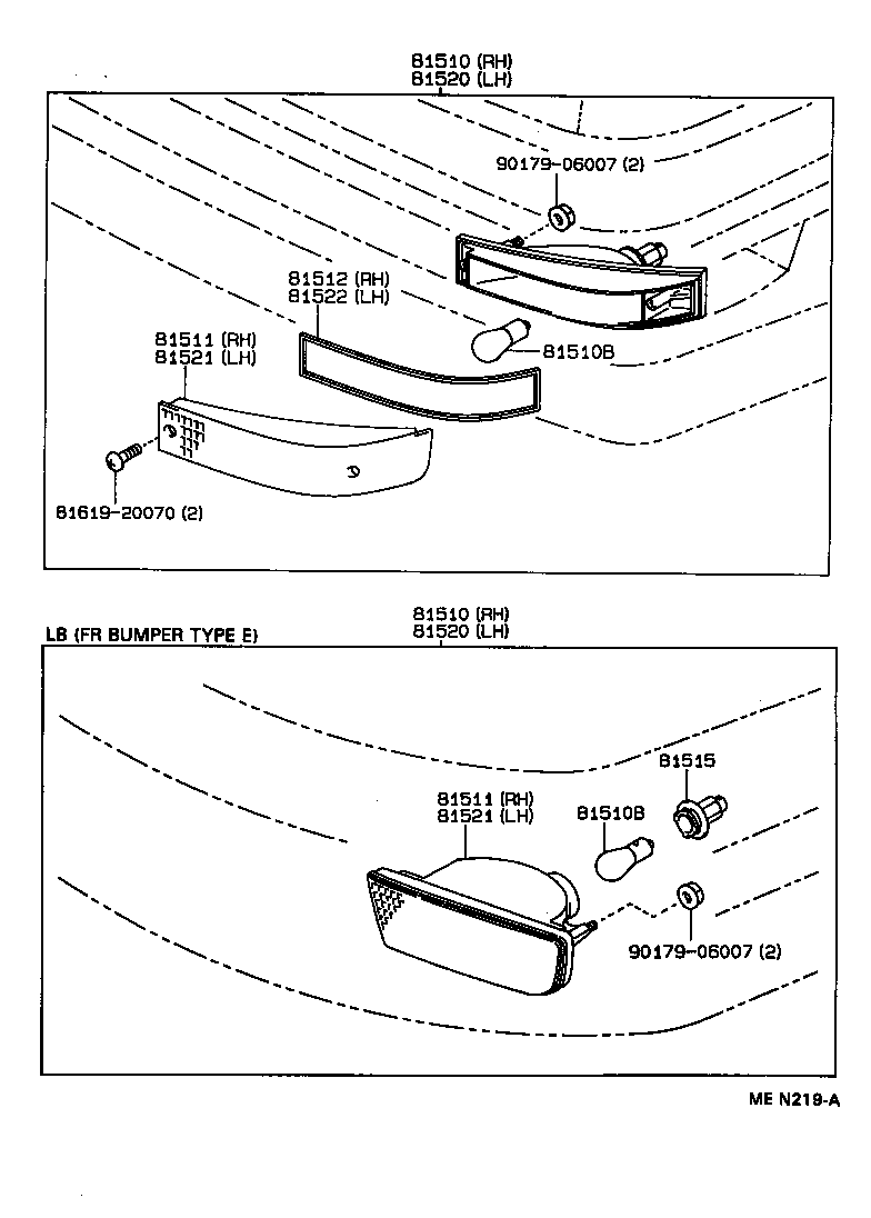 81510-80069 LAMP ASSY, FRONT TURN SIGNAL, RH product image