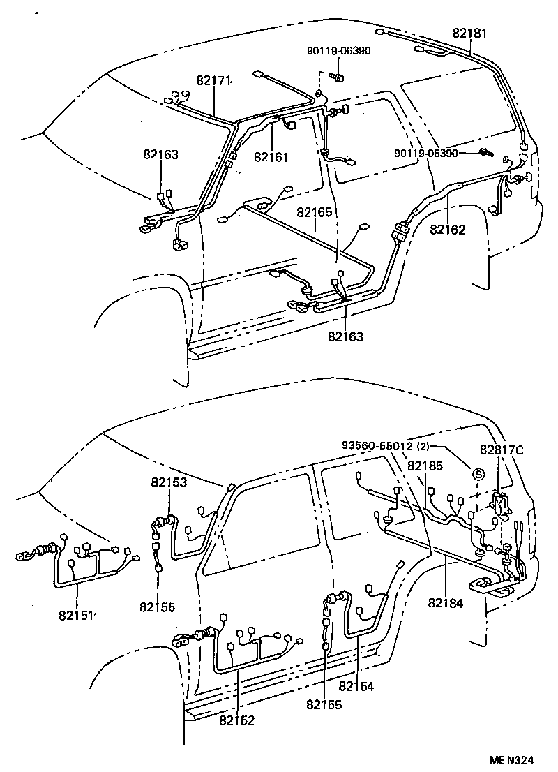 82122-35250 WIRE, ENGINE, NO.2 product image