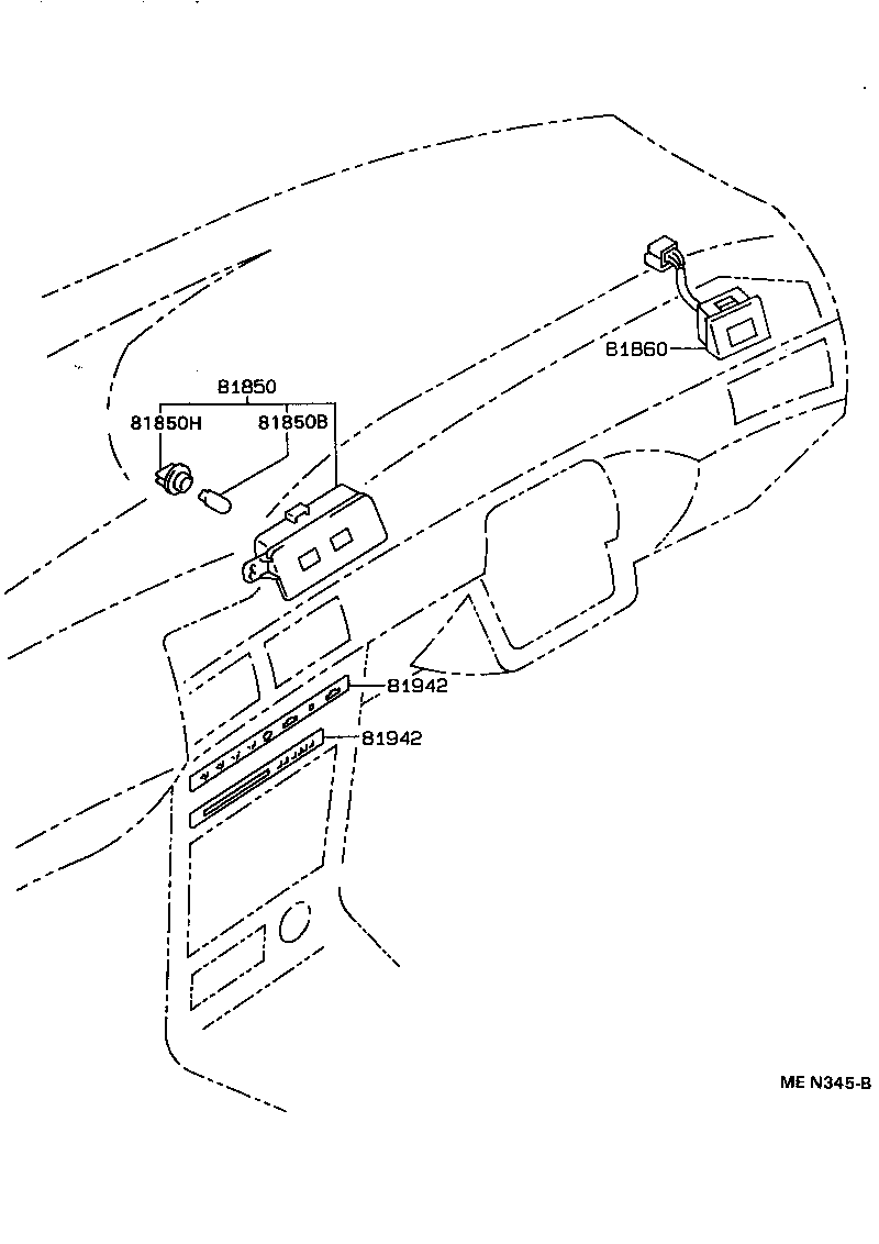 81850-12190 LAMP ASSY, INDICATOR product image