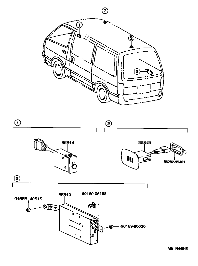 86729-26010 BRACKET, MOBILEPHONE product image