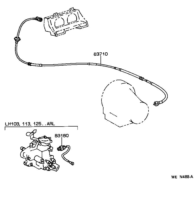 83181-28010 SENSOR, SPEEDOMETER product image