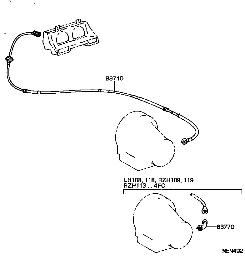 83145-95P01 LENS, METER, NO.4 product image