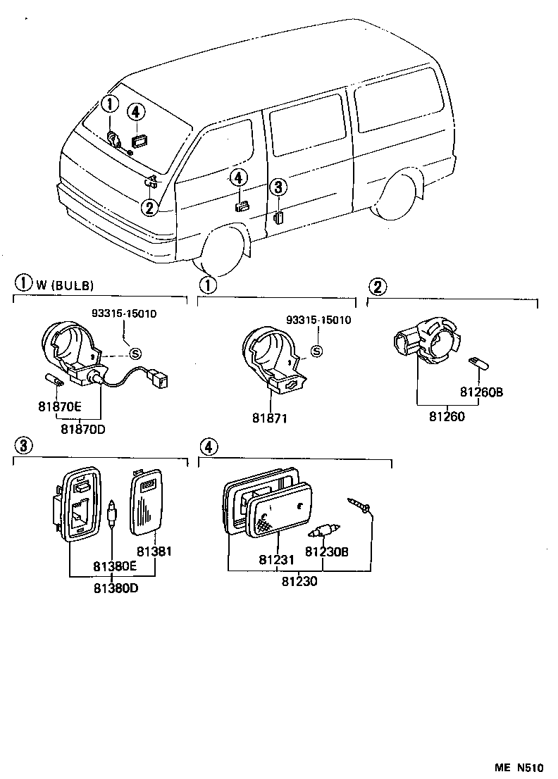 81230-95J02-B0 LAMP ASSY, COURTESY product image
