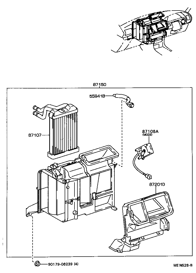 87150-2B010 RADIATOR ASSY, HEATER product image