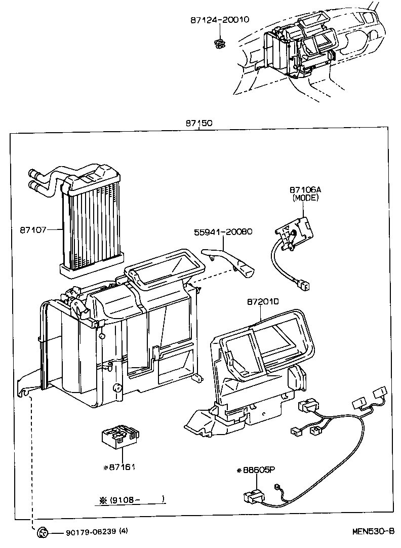 87150-2B032 RADIATOR ASSY, HEATER product image