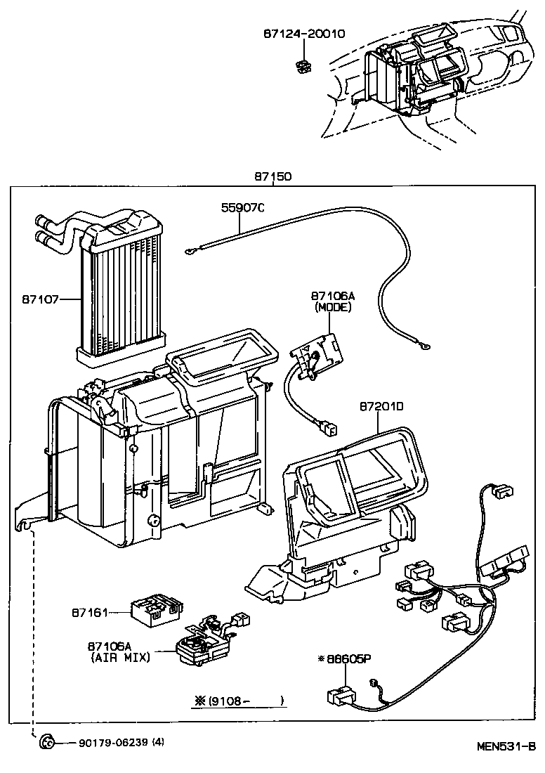 87150-2B032 RADIATOR ASSY, HEATER product image
