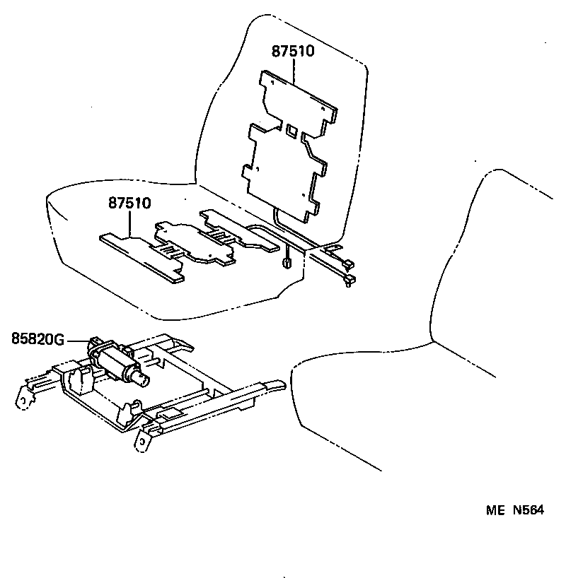 87510-95J11 HEATER ASSY, SEAT product image