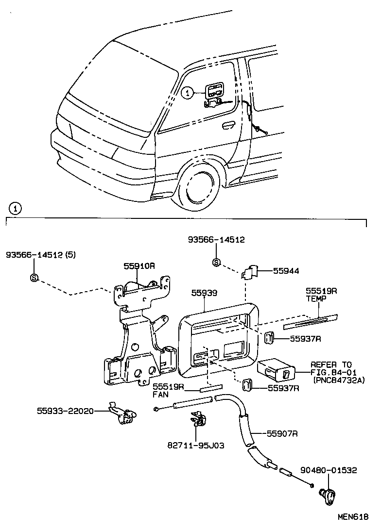 55077-95J00 COVER SUB-ASSY, HEATER AIR DUCT HOLE product image