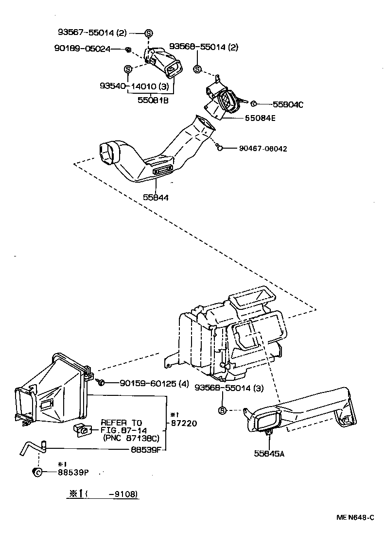 55905-20340 KNOB SUB-ASSY, CONTROL product image