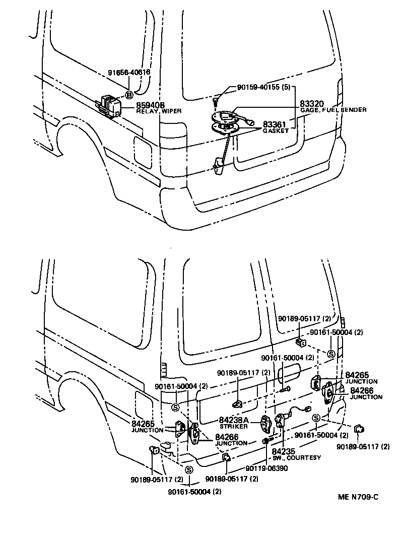84730-95J06 SWITCH ASSY, HEATER BLOWER product image