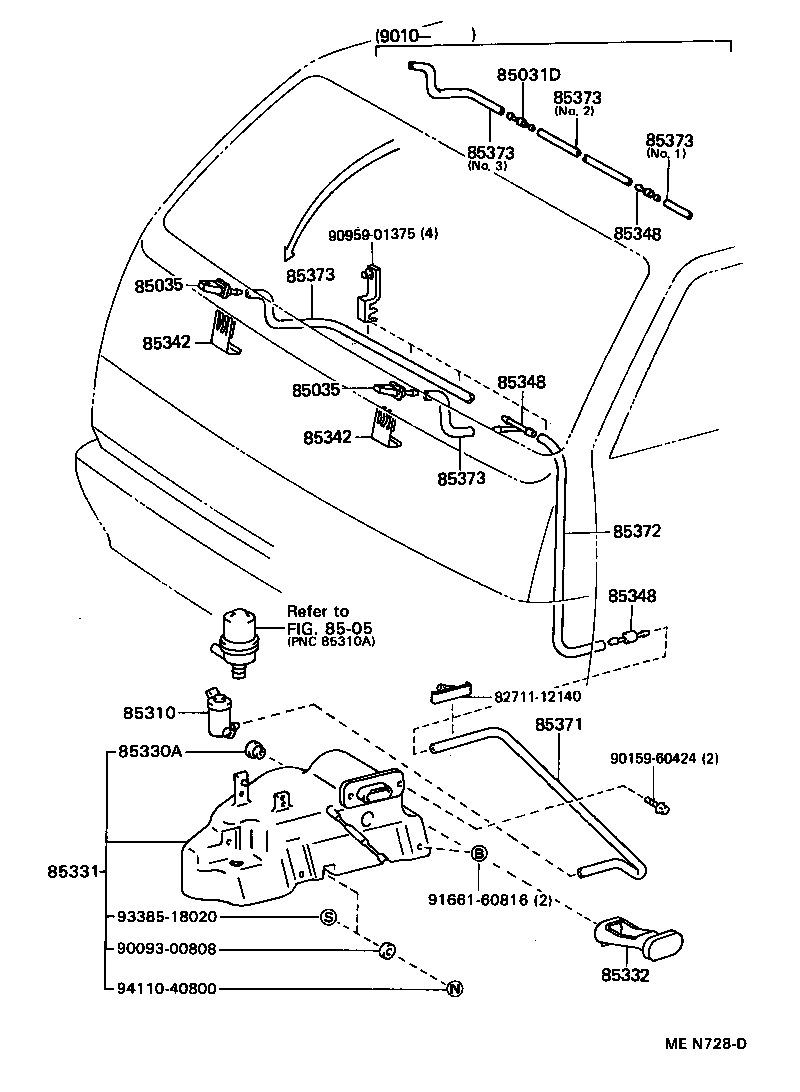85331-95J02 JAR SUB-ASSY, WINDSHIELD WASHER product image
