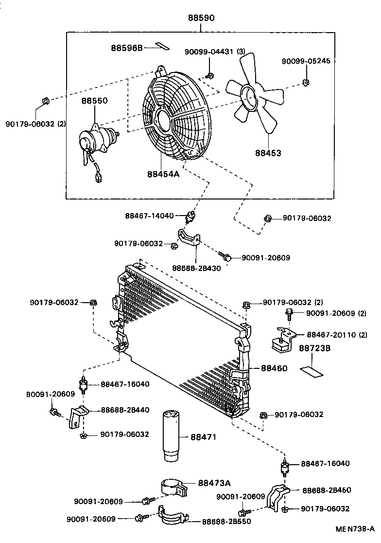 88720-20380 HOSE & ACCESSORY, AIR CONDITIONER product image